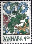 Stamps Denmark -  Scott#1150 intercambio, 0,30 usd, 4,00 coronas 1999