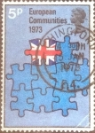 Stamps United Kingdom -  Scott#686 intercambio, 0,45 usd, 5 p. 1973