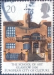 Stamps United Kingdom -  Scott#1315 intercambio, 0,45 usd, 20 p. 1990