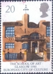 Stamps United Kingdom -  Scott#1315 intercambio, 0,45 usd, 20 p. 1990