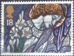 Stamps United Kingdom -  Scott#1468 intercambio, 0,25 usd, 18 p. 1992