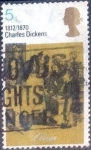 Stamps United Kingdom -  Scott#620 intercambio, 0,20 usd, 5 p. 1970