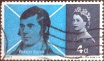 Stamps United Kingdom -  Scott#444 cr4f intercambio, 0,20 usd, 4 p. 1966