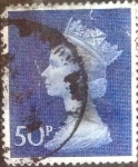 Stamps United Kingdom -  Scott#MH167 intercambio, 0,60 usd, 50 p. 1970
