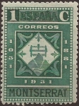 Stamps Spain -  IX Cent Fundación Monasterio de Montserrat  1931  1 cent