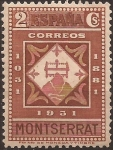 Stamps Spain -  IX Cent Fundación Monasterio de Montserrat  1931  2 cents