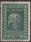 Stamps Spain -  IX Cent Fundación Monasterio de Montserrat  1931  15 cents