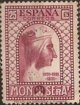 Stamps : Europe : Spain :  IX Cent Fundación Monasterio de Montserrat  1931  25 cents