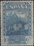 Stamps Spain -  IX Cent Fundación Monasterio de Montserrat  1931 40 cents