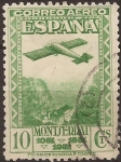 Stamps : Europe : Spain :  IX Cent Fundación Monasterio de Montserrat  1931 Aéreo 10 cent