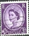 Stamps United Kingdom -  Scott#358 intercambio, 0,20 usd, 3 p. 1958