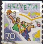 Stamps Switzerland -  Suiza 1998 Scott 1033 Sello Deporte Baloncesto en la Calle Michel1661 usado Switzerland Suisse 