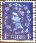 Stamps United Kingdom -  Scott#354 intercambio, 0,20 usd, 1 p. 1959