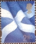 Stamps United Kingdom -  Scott#Escocia 14, intercambio, 0,30 usd, 2nd. 1999
