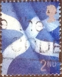 Stamps United Kingdom -  Scott#Escocia 14, intercambio, 0,30 usd, 2nd. 1999