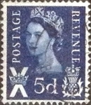 Stamps United Kingdom -  Scott#escocia 11, intercambio, 0,20 usd, 5 p. 1968