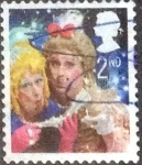 Stamps United Kingdom -  Scott#2607a cr5f intercambio, 0,40 usd, 2nd, 2008