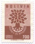Sellos de America - Bolivia -  Pro año mundial de los Refugiados