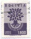 Stamps Bolivia -  Pro año mundial de los Refugiados
