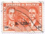 Stamps Bolivia -  Sello sobrecargado