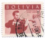 Stamps Bolivia -  Homenaje al violinista boliviano - Jaime Laredo Unzueta