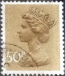 Stamps United Kingdom -  Scott#MH159, intercambio, 0,35 usd, 50 p. 1977