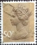 Stamps United Kingdom -  Scott#MH159, intercambio, 0,35 usd, 50 p. 1977