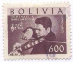 Sellos de America - Bolivia -  Homenaje al violinista boliviano - Jaime Laredo Unzueta
