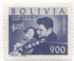 Sellos de America - Bolivia -  Homenaje al violinista boliviano - Jaime Laredo Unzueta