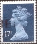 Stamps United Kingdom -  Scott#MH98 intercambio, 0,35 usd, 17 p. 1990