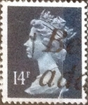 Stamps United Kingdom -  Scott#MH87 intercambio, 0,40 usd, 14 p. 1988