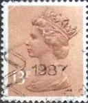 Stamps United Kingdom -  Scott#MH83 intercambio, 0,20 usd, 13 p. 1984