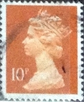 Stamps United Kingdom -  Scott#MH71 intercambio, 0,50 usd, 10 p. 1990