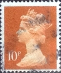 Stamps United Kingdom -  Scott#MH71 intercambio, 0,50 usd, 10 p. 1990