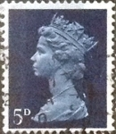 Stamps United Kingdom -  Scott#MH8 intercambio, 0,20 usd, 5 p. 1968