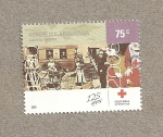 Stamps Argentina -  Cruz roja argentina