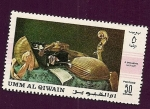 Stamps United Arab Emirates -  UMM AL QIWAIN - Pintura - Evaristo Baschenis