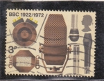 Stamps United Kingdom -  50 aniversario BBC