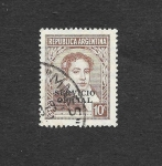 Stamps Argentina -  O58 - Bernardino Rivadavia 