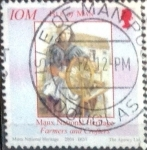 Stamps Europe - Isle of Man -  Scott#1050e intercambio, 1,00 usd, 25 p. 2004