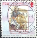 Stamps Isle of Man -  Scott#1050e intercambio, 1,00 usd, 25 p. 2004