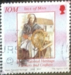 Stamps Isle of Man -  Scott#1050e intercambio, 1,00 usd, 25 p. 2004