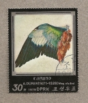 Stamps North Korea -  Detalles cuadros de Durero