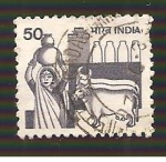 Stamps : Asia : India :  INTERCAMBIO