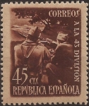 Stamps Spain -  Homenaje a la 43 División  1938  45 cents