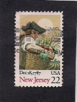 Stamps United States -  New Jersey