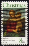 Stamps United States -  INT-VIRGEN Y NIÑO JESUS-RAPHAEL-NATIONAL GALLERY OF ART