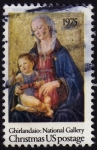 Stamps : America : United_States :  INT-VIRGEN Y NIÑO JESÚS-GHIRLANDAIO: NATIONAL GALLERY OF ART