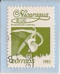 Stamps Nicaragua -  Brassabolo Nodosa