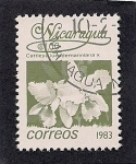 Stamps Nicaragua -  Cattleya Lueddmanniana
